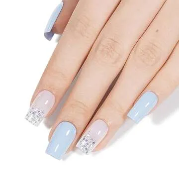 AILLSA Cotton Candy Gel Nail Polish in Pastel Blue 0.5 Fl Oz