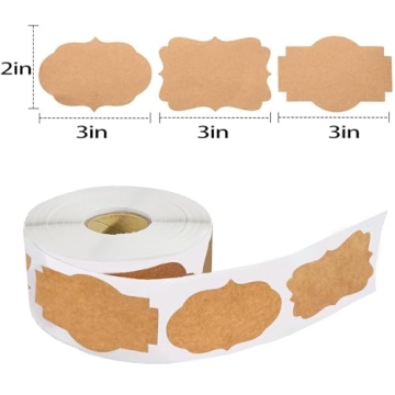150 Pcs Kraft Label Stickers for Gifts and Crafts