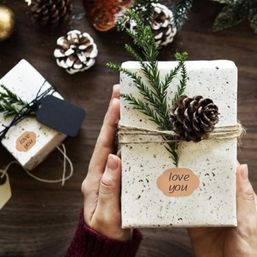 150 Pcs Kraft Label Stickers for Gifts and Crafts