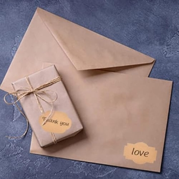 150 Pcs Kraft Label Stickers for Gifts and Crafts