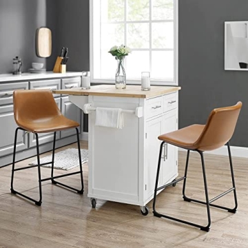 Waleaf 26-Inch Bar Stools Set of 2 for Kitchen Comfort