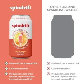 Spindrift Sparkling Water, Berry Belli-no Flavor - 24 Pack