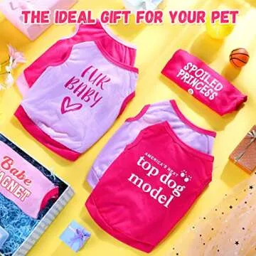 Jexine 6 Pack Chihuahua Dog T Shirts for Summer Fun