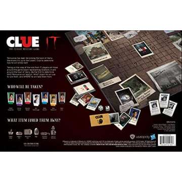 Clue IT Board Game | Based on The 2017 Drama/Thriller IT | Officially Licensed IT Merchandise | Themed Classic Clue Game