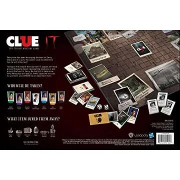 Clue IT Board Game | Based on The 2017 Drama/Thriller IT | Officially Licensed IT Merchandise | Themed Classic Clue Game