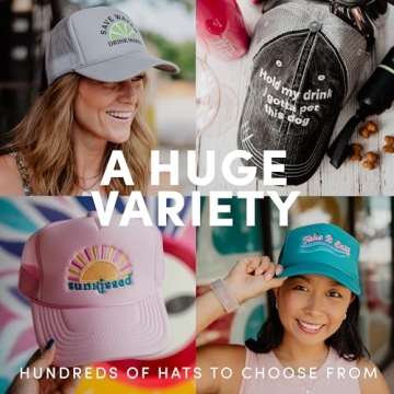 KATYDID Cruise Hair Don’t Care Baseball Cap - Trucker Hat for Women- Stylish Cute Cruise Essential Mint