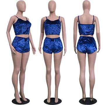 Velvet 2 Piece Pajama Set Stylish Women's Sleepwear