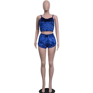 Velvet 2 Piece Pajama Set Stylish Women's Sleepwear