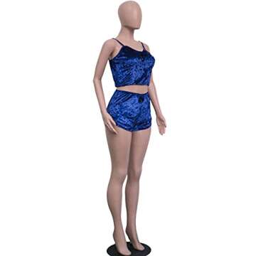 Velvet 2 Piece Pajama Set Stylish Women's Sleepwear