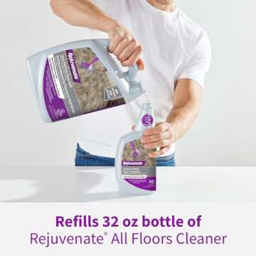 Rejuvenate Luxury Vinyl Floor Cleaner Gently Cleans And Revitalizes Luxury Vinyl Floors, 1 Gallon