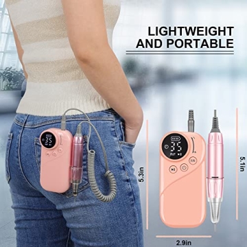 Rechargeable Nail Drill 35000RPM Electric E-File for Nails