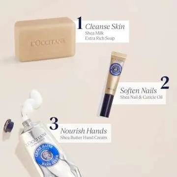 L'OCCITANE Shea Butter Extra-Gentle Solid Hand & Body Soap: Citrusy Shea Verbena, Relaxing Shea Lavender, Shea Milk, Vegetable Based, Artisanal, Vegan