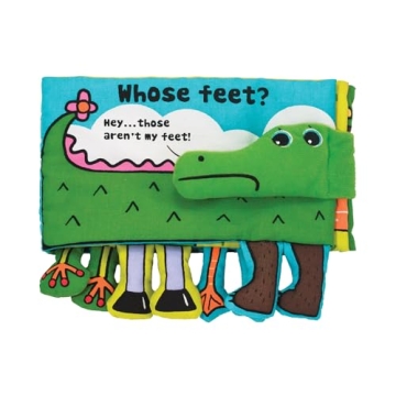 Melissa & Doug Whose Feet? Baby Book - Interactive Clutching Fun
