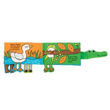 Melissa & Doug Whose Feet? Baby Book - Interactive Clutching Fun