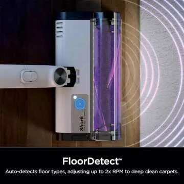 Shark IW3615 Detect Pro Cordless Stick Vacuum with HEPA Auto-Empty System, Flexible Wand, Portable Handheld Attachment, Ideal for Household Pet Hair, 60 Minute Runtime, White/Beats Brass (Renewed)