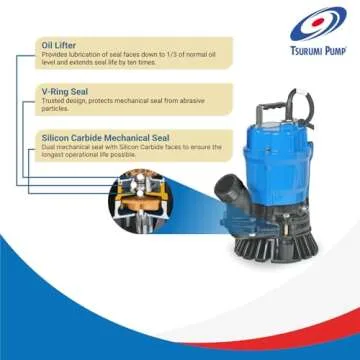 Tsurumi HS2.4S Submersible Trash Pump - 39 GPM Performance