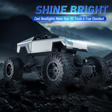 NQD 1:14 Scale Cyber Truck RC Off-Road Toy with LED Lights