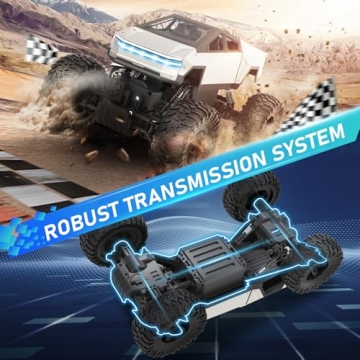 NQD 1:14 Scale Cyber Truck RC Off-Road Toy with LED Lights