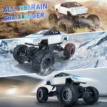 NQD 1:14 Scale Cyber Truck RC Off-Road Toy with LED Lights