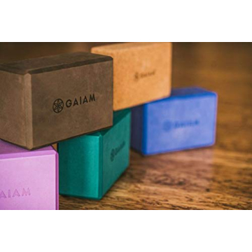 Gaiam Cork Yoga Brick for Balanced Workouts and Support