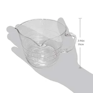 Dozenegg Triple Pour Measuring Cup Glass 16 ounce