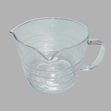 Dozenegg Triple Pour Measuring Cup Glass 16 ounce