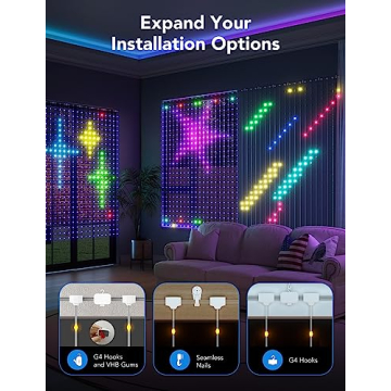 Govee Color Changing Smart Curtain Lights for Decor