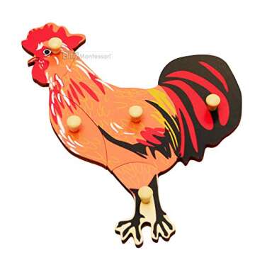 Elite Montessori Rooster Puzzle