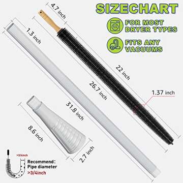 Sealegend Dryer Vent Cleaner Kit for Safe Drying