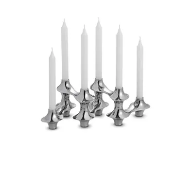 Nambe Cortina Hinged Candelabra - Elegant Candle Holder