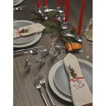 Nambe Cortina Hinged Candelabra - Elegant Candle Holder