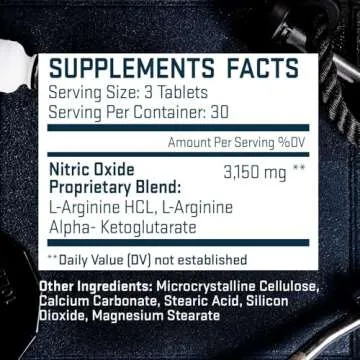 BASIC GREENS L Arginine 3,150mg (90 Capsules) - L-Arginine Supplement for Men and Women with Nitric Oxide Precursor, LArginine Supplement