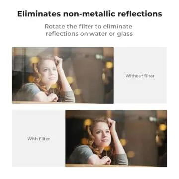 K&F Concept 52mm Clip-on CPL Phone Camera Lens Filter Kit, Circular Polarizer Polarizing Filter Compatible with iPhone 15 14 13 12 11