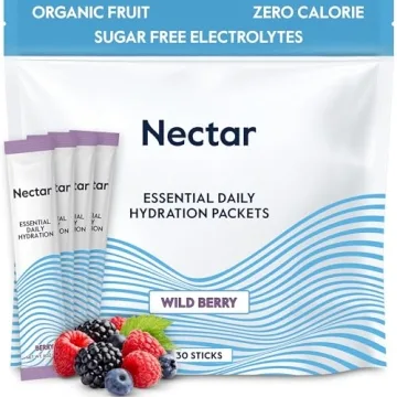 Nectar Hydration Packets - Electrolyte Powder Packets - Clean Hydration Without Sugar