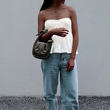 MISSACTIVER Stylish Strapless Crop Top for Women