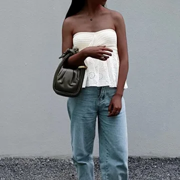 MISSACTIVER Stylish Strapless Crop Top for Women