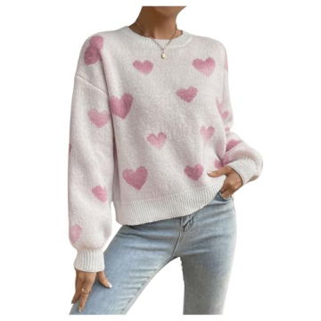 Stylish SweatyRocks Women’s Cable Knit Pullover Sweater