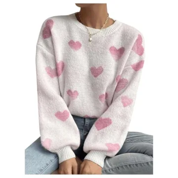 Stylish SweatyRocks Women’s Cable Knit Pullover Sweater