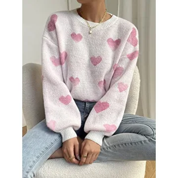 Stylish SweatyRocks Women’s Cable Knit Pullover Sweater