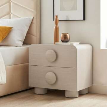 Modway Sonnet 2-Drawer Nightstand - Stylish Retro Design for Any Bedroom