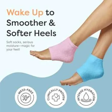 ZenToes Moisturizing Fuzzy Sleep Socks with Vitamin E, Olive Oil and Jojoba Seed Oil to Soften and H...