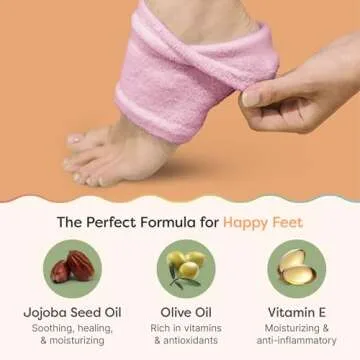 ZenToes Moisturizing Fuzzy Sleep Socks for Soft Heels