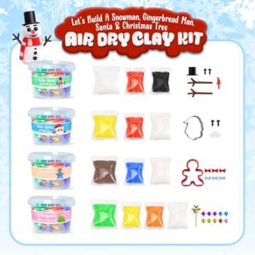 Christmas Stocking Stuffers for Kids - Christmas Crafts - Build a Snowman, Gingerbread Man, Santa & ...