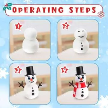 Christmas Stocking Stuffers for Kids - Christmas Crafts - Build a Snowman, Gingerbread Man, Santa & Christmas Tree - 4 Piece DIY Air Dry Clay Kit - Xmas Gifts for Girls Boys Ages 3-5 4-8 8-12