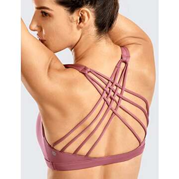 CRZ YOGA Strappy Sports Bra - Stylish Support for Yoga