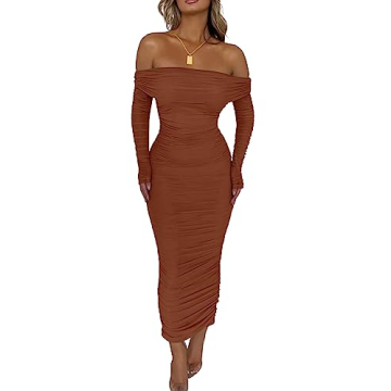 PRETTYGARDEN Off Shoulder Maxi Dress for All Occasions