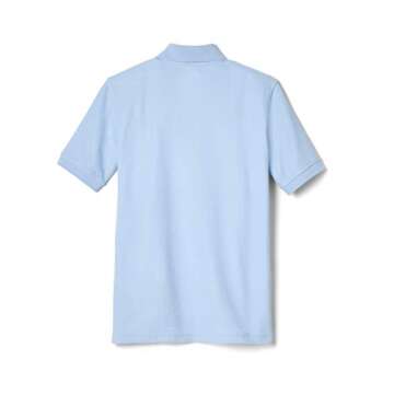French Toast Boys Short Sleeve Pique Polo Shirt - Light Blue, Ages 14-16