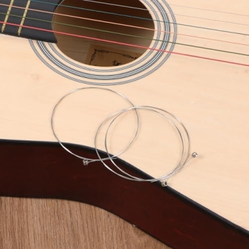 5 Pack High E String Acoustic Guitar, Acoustic Guitar Strings Bright and Well Balanced Tone Light Tension Guitar Replacement Steel String Corrosion Resistant Rust-Prevent Guitar String E-1st