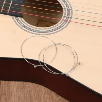 5 Pack High E String Acoustic Guitar, Acoustic Guitar Strings Bright and Well Balanced Tone Light Tension Guitar Replacement Steel String Corrosion Resistant Rust-Prevent Guitar String E-1st