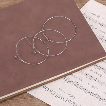 5 Pack High E String Acoustic Guitar, Acoustic Guitar Strings Bright and Well Balanced Tone Light Tension Guitar Replacement Steel String Corrosion Resistant Rust-Prevent Guitar String E-1st